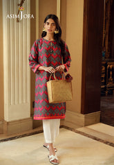 Asim Jofa Silk Symphony Ajss-03 Printed Raw Silk 1Pc