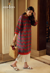 Asim Jofa Silk Symphony Ajss-03 Printed Raw Silk 1Pc