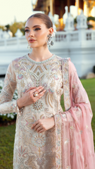 Zeenat Vol 23 By Zebtan Unstitched 3 Piece Luxury Formals Collection'2026-ZN-01| Zeenat Vol 23