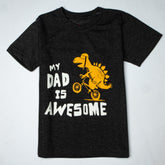Kjunction Boys Half Sleeves-Printed T-Shirt Color Charcoal ( awesome)