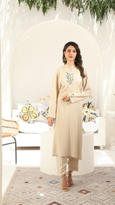 Signature By Najia Zia Stitched 2 Piece Lawn Collection'2025-SAND