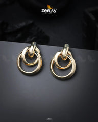 Monet Earrings Golden - Zeesy Jewellery