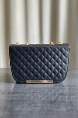 Fineur Shoulder Bag Quilted Charm - Black