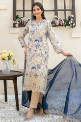 Shehrnaaz By Tawakkal Unstitched 3 Piece Emb Lawn Suit-D-2956