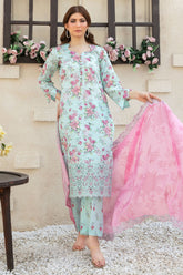 Shehrnaaz By Tawakkal Unstitched 3 Piece Emb Lawn Suit-D-2957