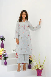 Dhaga Stitched 2 Piece Lawn Suit-Matching separate 0029