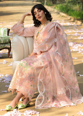 Floral Forest By Sardinia Unstitched 3 Piece Lawn Collection-Rosewood