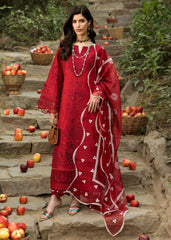 Floral Forest By Sardinia Unstitched 3 Piece Lawn Collection-Crimson Bloom