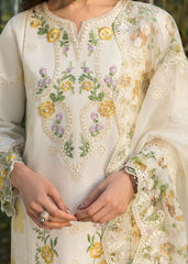Floral Forest By Sardinia Unstitched 3 Piece Lawn Collection-Ivory Bloom