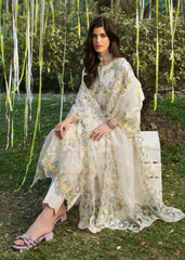 Floral Forest By Sardinia Unstitched 3 Piece Lawn Collection-Ivory Bloom