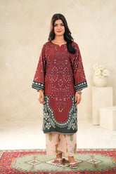 TBC Stitched 2 Piece Printed Summer Suit