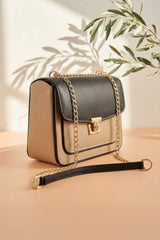 Fineur Bella Chain Shoulder Bag - Black
