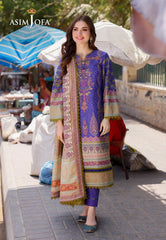 Asim Jofa Designers Limited Edition Ajpld-03-Xs Printed Arabic Lawn 3 Pcs