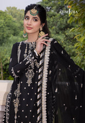 Asim Jofa Abresham '23 Ajab-01 Designers Embroidered Stitched 3 Pcs