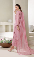 Shamooz Stitched 3 Piece Luxury Festive Eid Collection'2025-Icy Pink SE-013