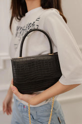 Fineur - Handbag Croco - Black