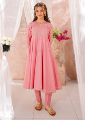 Modest 3 Piece Cotton Lawn Embroidered Frock