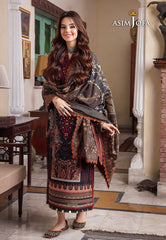 Asim Jofa Rania Pre-Winter '23 Ajrw-10 Designers Stitched Embroidered Slub 3 Pcs