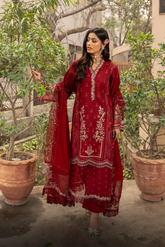 Mehru By Zebtan Unstitched 3 Piece Luxury Lawn Spring Suit-Mehru MZ-06