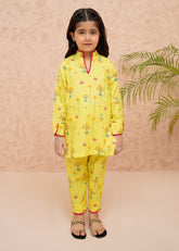 Summer Prints By Modest Kids Lawn Suit-Mango Mist