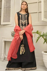 Luna By Mariam Malik Stitched 2 Piece Luxe Silk Pret Collection'2025-Luna- Luxury Pret' - 22