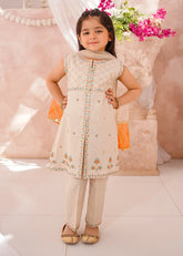 Modest 3 Pc Cotton Lawn Embroidered Suit