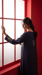 Signature By Najia Zia Stitched 2 Piece Winter Collection'2025-Indigo