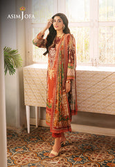 Asim Jofa Aira & Asra Pret Ajarp-14 Printed Dobby Stitched 3 Pcs