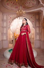 Kalidaar Frocks By Asma & Sidra Stitched Formals Suit-Anar-Kali