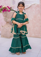 Titli By Modest Stitched 3 Piece Embroidered Cotton Lawn Gharara