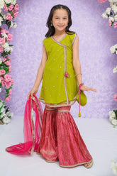Modest Stitched 3 Piece Toddlers Formals Suit-Sitara