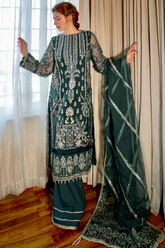 Meeral Unstitched 3 Piece Luxury Formals Pret Collection'2025-Meeral - Dilaab