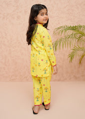 Summer Prints By Modest Kids Lawn Suit-Mango Mist