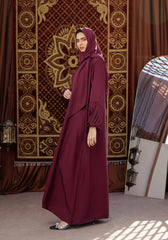 Hijabi.Pk Maroon Summit ABAYA - Signature