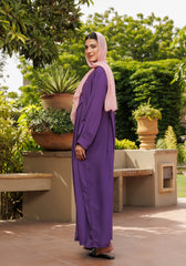 Hijabi.Pk Royal Purple Abaya