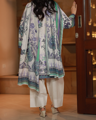 Chameli Studio-Lavender Mist Lawn Digital Print 3 Piece Unstitched Suit-WRTS-0013