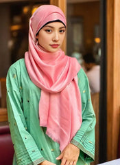 Hijab Ul Hareem Plain Shimmer Hijab
