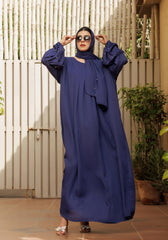 Hijabi.Pk Royal Navy Blue Abaya
