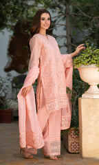 Shamooz Stitched 3 Piece Formals Collection'2025-Tea Pink SE-020