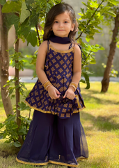 Modest Stitched 3 Piece Festive Formals Vol-02 Suit-11270-Blu