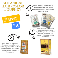 Organic Roots Natural Hair Color Kit | Trio Kit | For Blonde -Light Brown