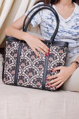 Fineur Strap Canvas Tote Bag Twilight Patels