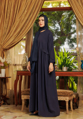 Abaya.Pk Loop Button Blue Abaya