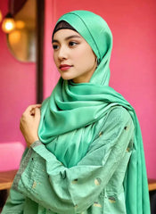 Hijab Ul Hareem Plain Shimmer Hijab