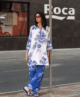 Sugar N Spice By Kaanthaa Stitched 2 Piece Summer Suit-Future Dusk Stitched (2-Piece)