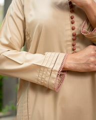 Bayaan By Mashrib Stitched 2 Piece Summer Suit-Ahed - 2pc
