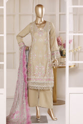 Bin Saeed Stitched 3 Piece Luxury Emb Lawn Vol-02 Suit-D-3021-SKIN