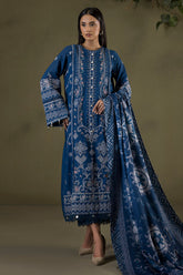 Zellbury Unstitched 3 Piece Winter Shawl Suit-WUW-30234
