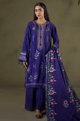 Zellbury Unstitched 3 Piece Winter Shawl Suit-WUW-30237