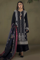 Zellbury Unstitched 3 Piece Winter Shawl Suit-WUW-30238